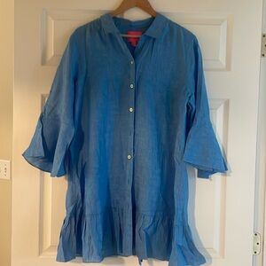 New never worn linen beach coverup/dress from Lilly Pulitzer.